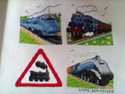 Cross stitch square for Harry T's quilt