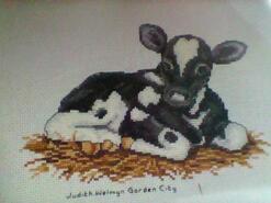 Cross stitch square for Elijah-Jayce's quilt