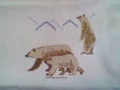 Cross stitch square for Lewis C's quilt