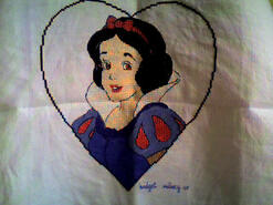 Cross stitch square for Lucy T's quilt