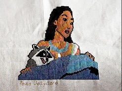 Cross stitch square for Lucy T's quilt