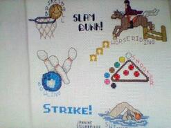 Cross stitch square for Jake M's quilt