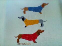 Cross stitch square for Eden's quilt