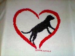 Cross stitch square for Eden's quilt