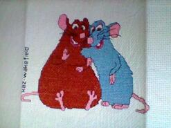 Cross stitch square for Riley P's quilt