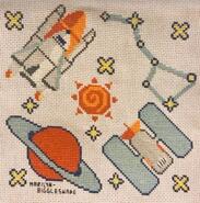 Cross stitch square for Carter L's quilt
