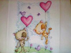 Cross stitch square for Evie E's quilt