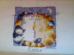 Cross stitch square for Evie E's quilt