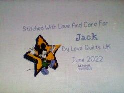 Cross stitch square for Jack W's quilt
