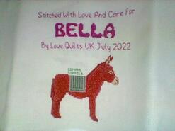 Cross stitch square for Bella W's quilt