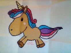Cross stitch square for Bella W's quilt