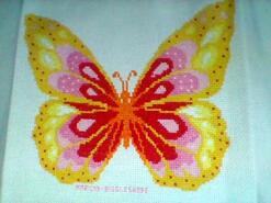 Cross stitch square for Maisie W's quilt