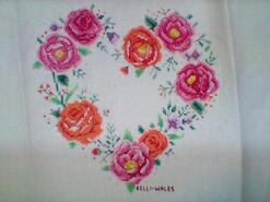 Cross stitch square for Maisie W's quilt