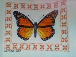 Cross stitch square for Maisie W's quilt