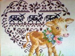 Cross stitch square for Kenisha F's quilt