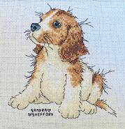 Cross stitch square for Maxine's quilt