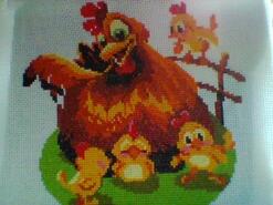 Cross stitch square for Jaxson C's quilt