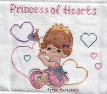 Cross stitch square for Antonia's quilt