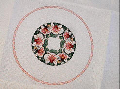 Cross stitch square for (QUILTED) Circles 4's quilt