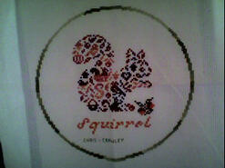 Cross stitch square for (QUILTED) Circles 4's quilt