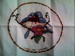 Cross stitch square for (QUILTED) Circles 4's quilt