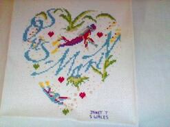 Cross stitch square for Owain R's quilt