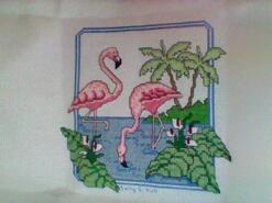 Cross stitch square for Lillie D's quilt