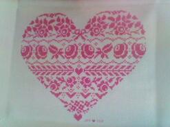 Cross stitch square for Layla B's quilt