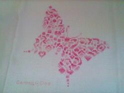 Cross stitch square for Layla B's quilt