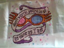 Cross stitch square for Rayan H's quilt