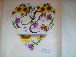 Cross stitch square for Natasha's quilt