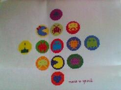 Cross stitch square for Alfie C's quilt