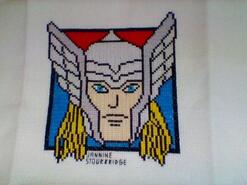 Cross stitch square for Teejay's quilt