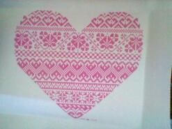 Cross stitch square for Lily G's quilt
