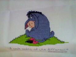 Cross stitch square for Tia T's quilt