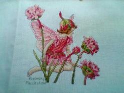 Cross stitch square for Esmé A's quilt