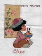 Cross stitch square for Oliver R's quilt