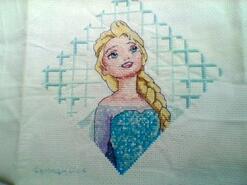 Cross stitch square for Sophie M's quilt