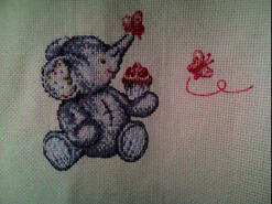 Cross stitch square for Joshua C 's quilt