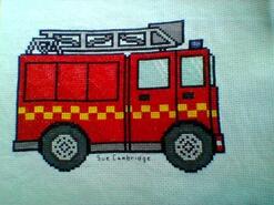 Cross stitch square for Ethan D's quilt