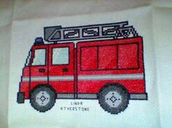 Cross stitch square for Ethan D's quilt