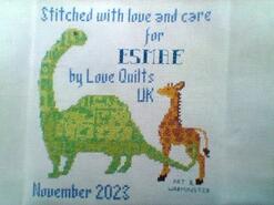 Cross stitch square for Esmae W's quilt