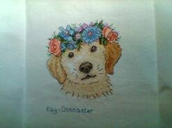 Cross stitch square for Esmae W's quilt
