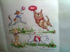 Cross stitch square for Esmae W's quilt