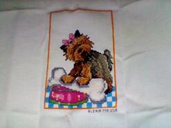 Cross stitch square for Esmae W's quilt