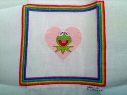 Cross stitch square for Sienna A's quilt