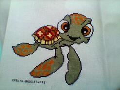 Cross stitch square for Lucan B's quilt