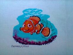 Cross stitch square for Lucan B's quilt