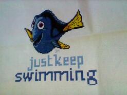 Cross stitch square for Lucan B's quilt