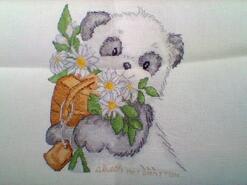 Cross stitch square for Gabby H's quilt